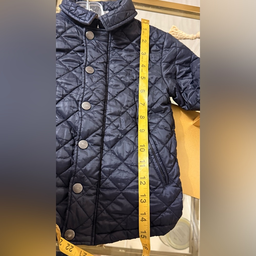Burberry Navy Quilted Kids Jacket - Picture 5 of 11